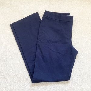 T tahari womens 6 navy blue pants polyester career